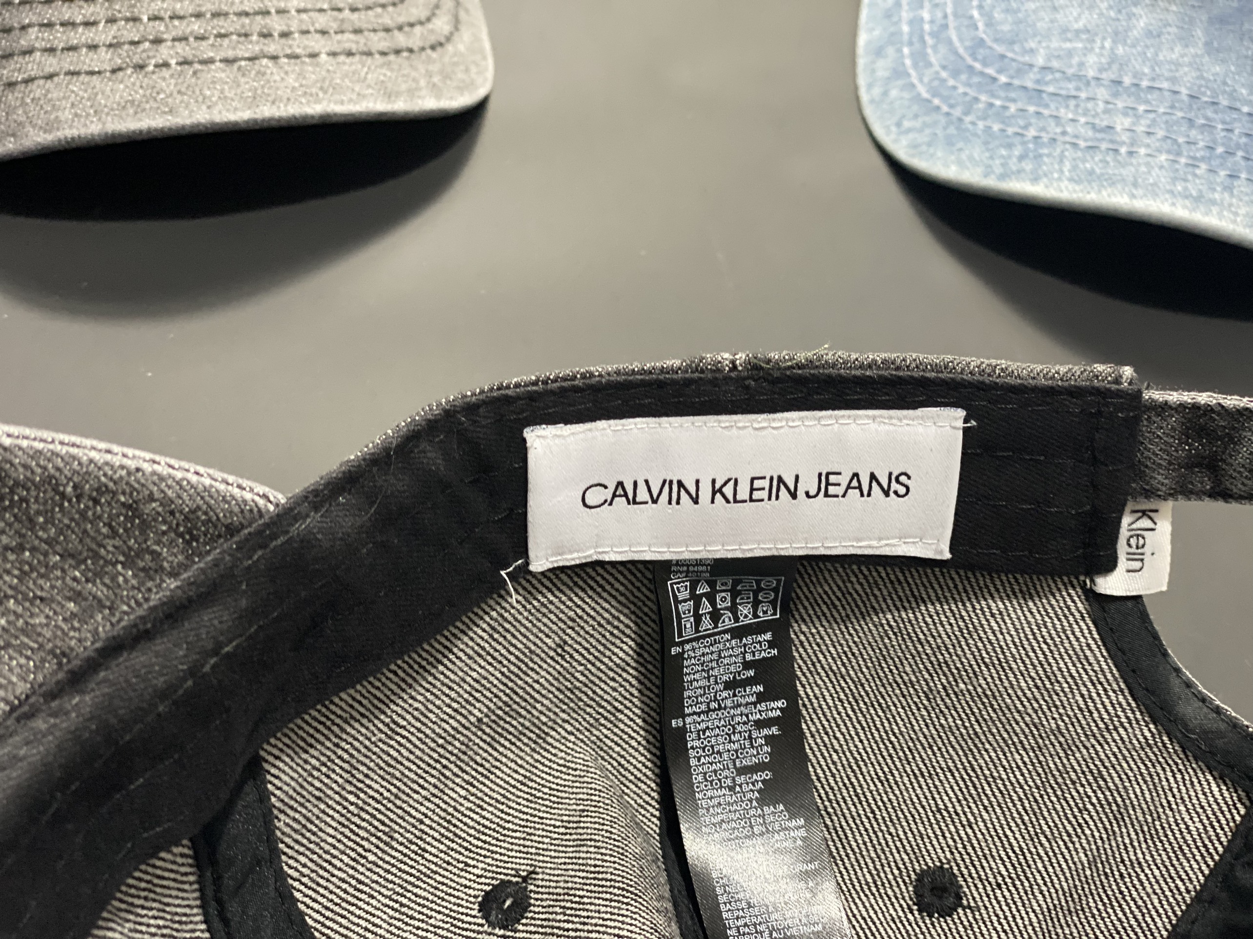 Combo 2 nón kết, mũ lưỡi trai CK phối vải jeans form chuẩn siêu đẹp (Ảnh thật)