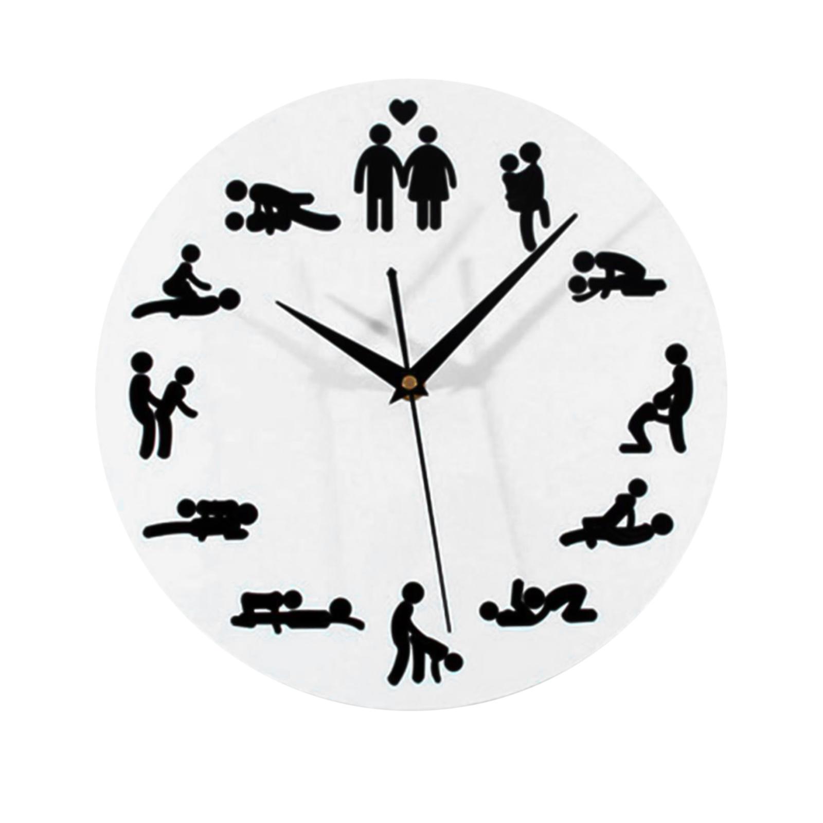 Silent Wall Clock Sex Positions Wall Decor Clock Wall Watch for Living Room