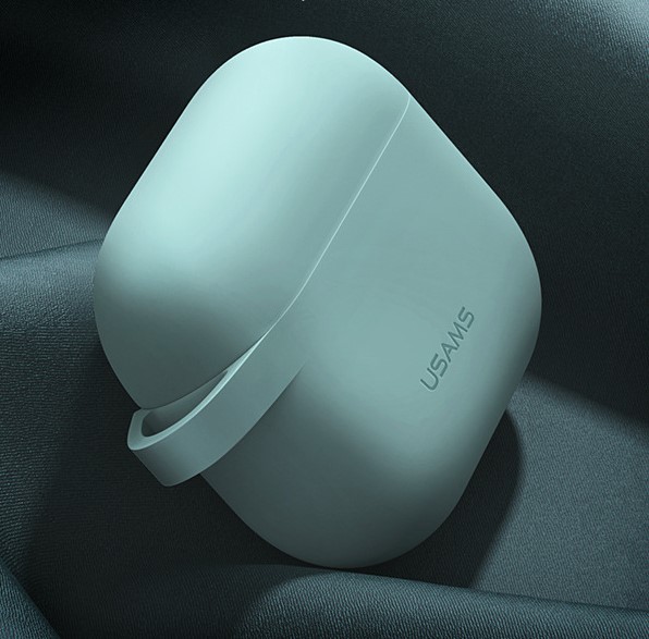 Case Ốp Bảo Vệ Hộp Sạc Dành Cho Tai Nghe Silicon Airpods 3 Hiệu USAMS Nhiều Màu-Kèm Móc Khóa