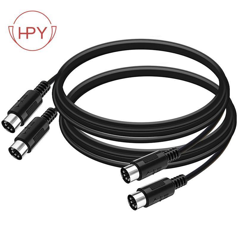 Set 2 Dây Cáp MIDI 5-Pin DIN 3-Feet Male Sang Male 5-Pin Cho Bàn Phím MIDI, Bàn Phím Synth ,Rack Synth