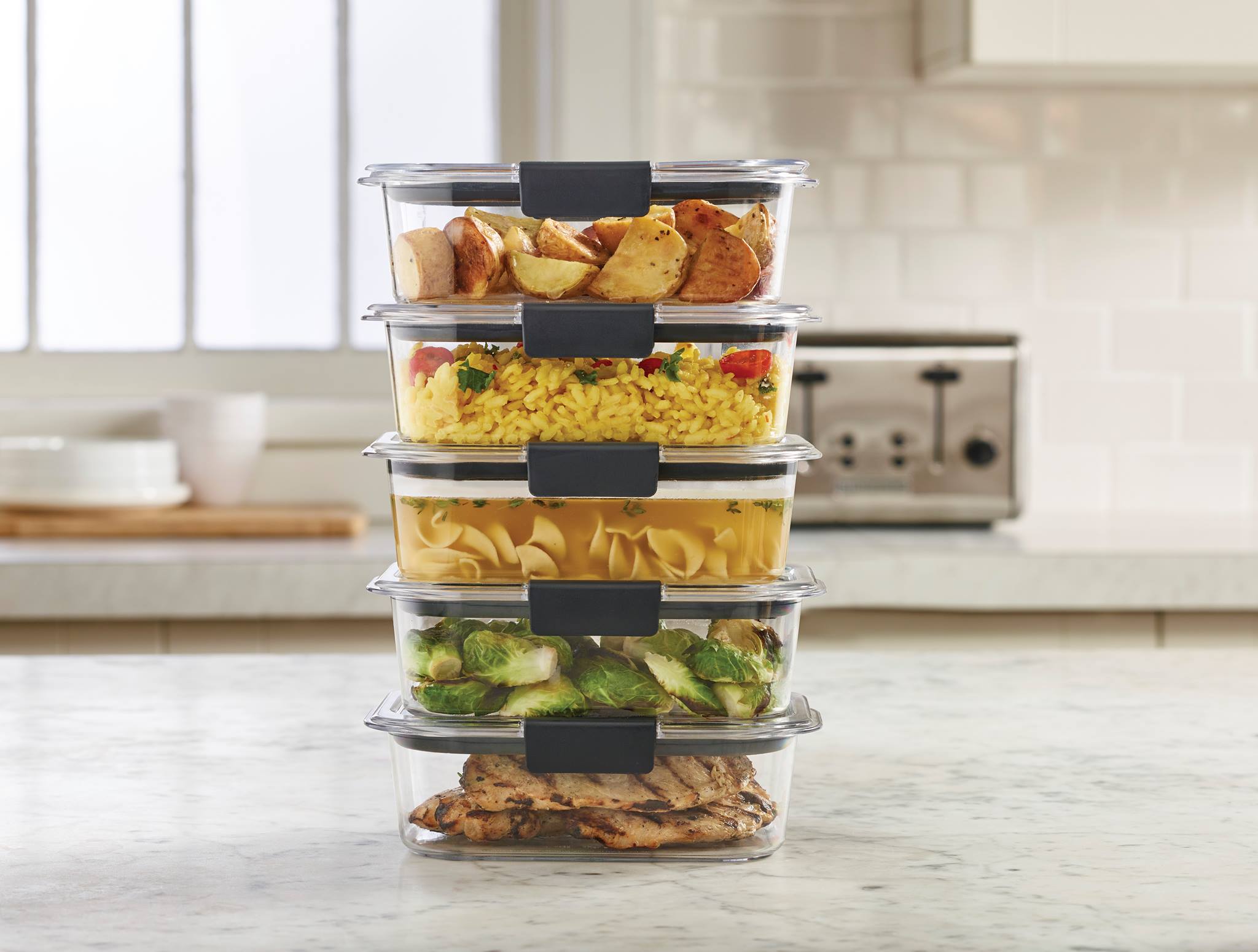 Hộp nhựa đựng thực phẩm Brilliance Tritan size 1.1L Rubbermaid USA