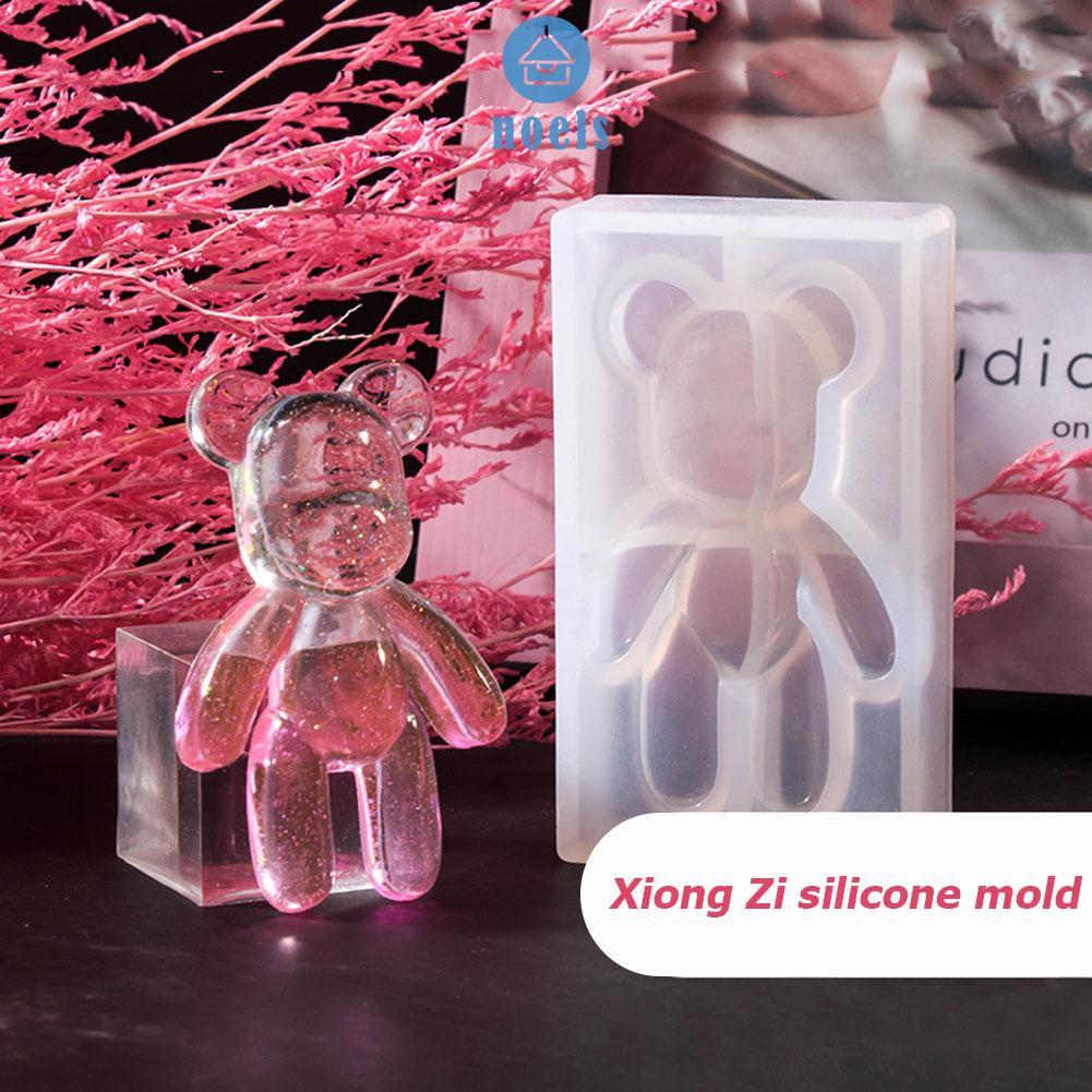 Khuôn Silicone Làm Mặt Dây Chuyền Hình Gấu Diy