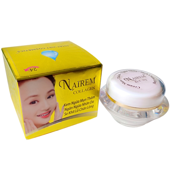Kem Nairem collagen _mụn thâm, mờ sẹo, phục hồi da, se khít lỗ chân lông 18g