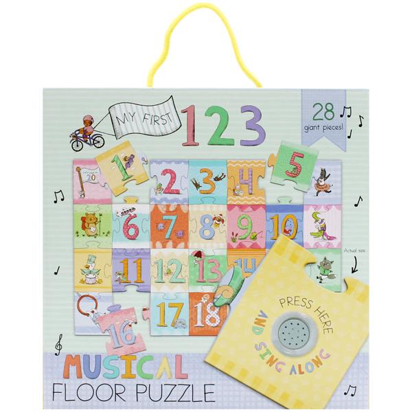 Musical Floor Puzzle - My First 123 28 Giant Pieces