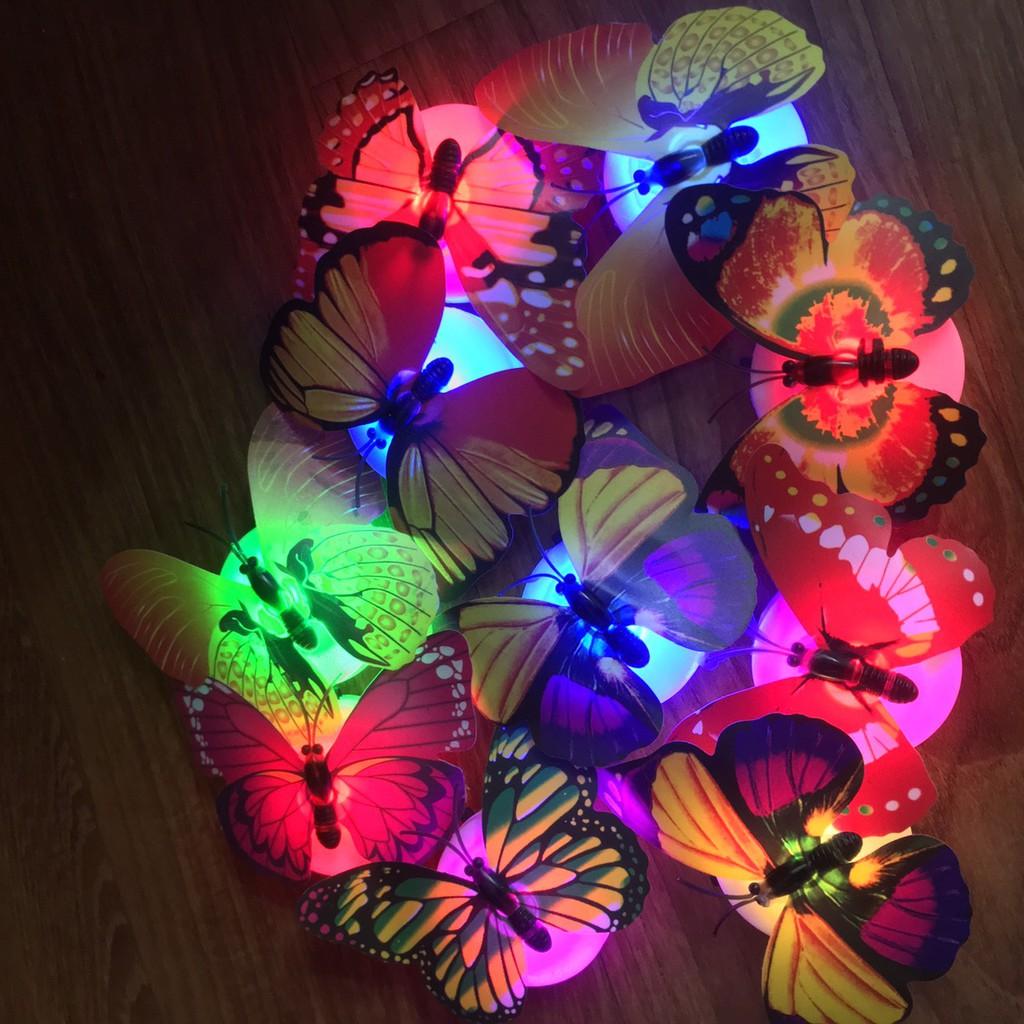 Combo 10c Đèn ngủ hình bướm - Đèn led dán tường hình con bướm