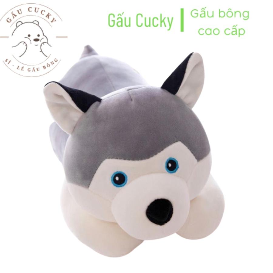 Gấu Bông Chó Sói 65cm mềm mại, có ảnh và video thật