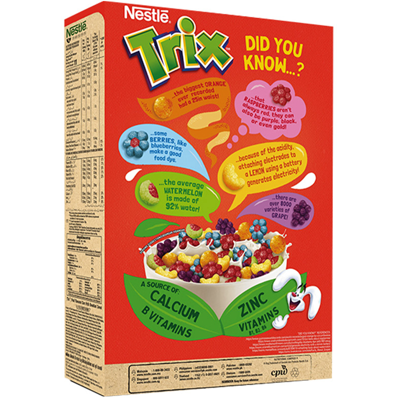 Ngũ cốc ăn sáng Trix (330g) [Tặng hộp đồ chơi xe bus]