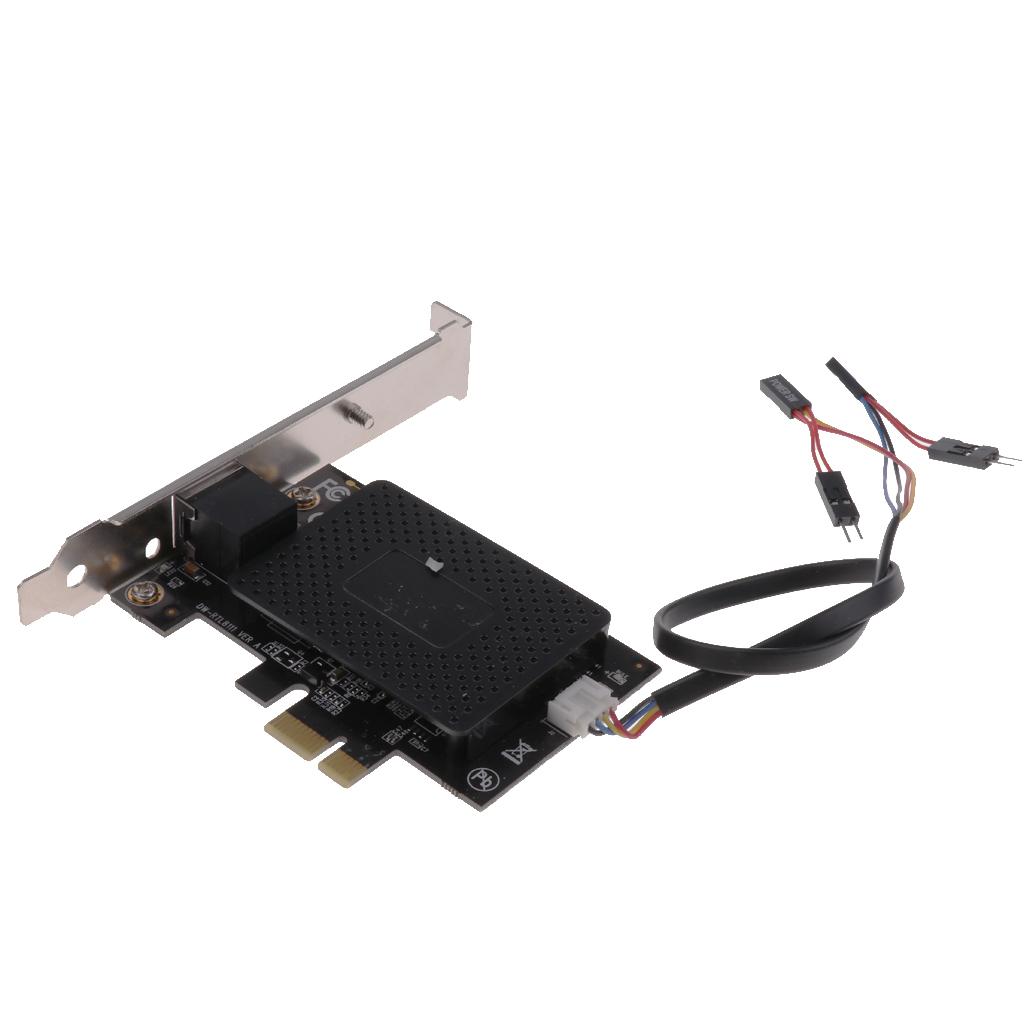 PCI-E Network Controller Card Lan Adapter &Computer Remote Controller