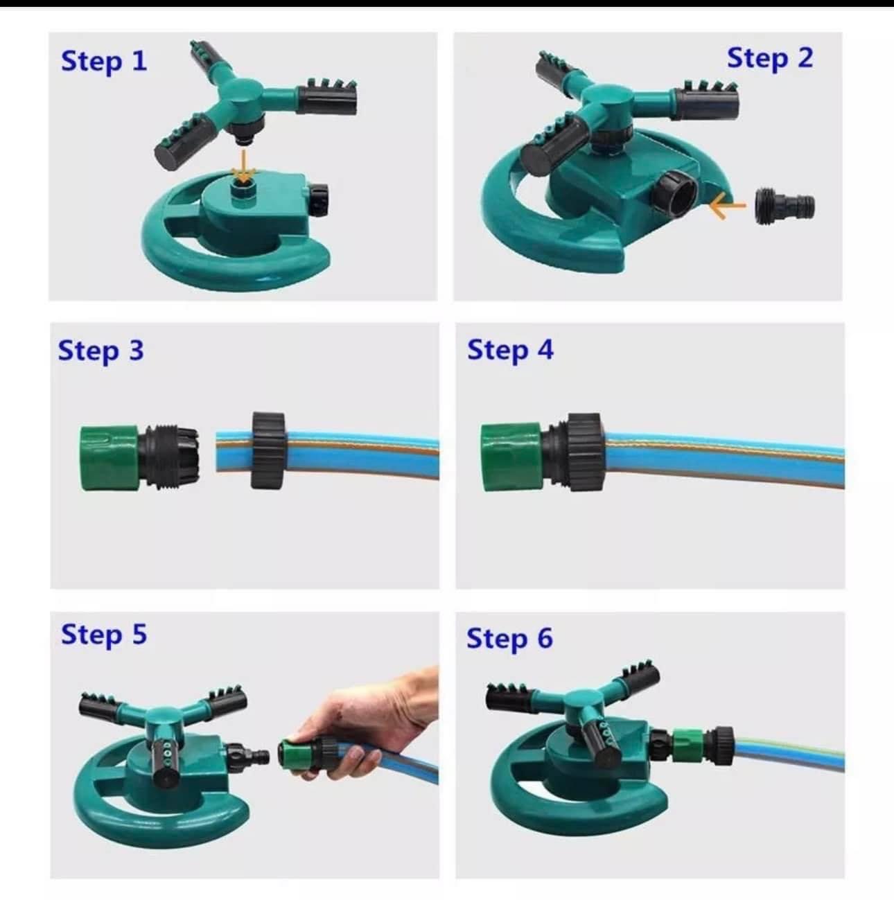 Vòi Phun Nước Tưới Cây Tự Động Xoay 360 Độ Bằng Nhựa An Toàn Thân Thiện Với Môi Trường