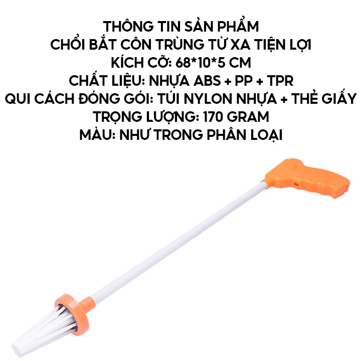 Bẫy Bắt Côn Trùng Có Cán Cầm Tay Bắt Được Các Loại Gián Nhện Hoặc Côn Trùng Gây Hại