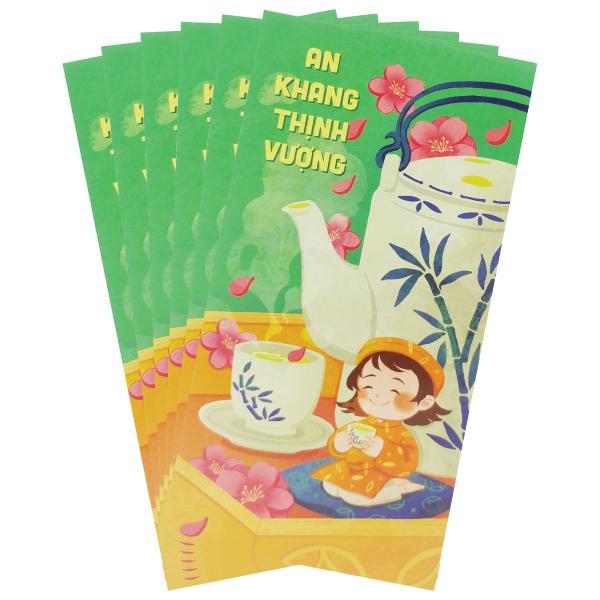 Bộ 6 Bao Lì Xì - Greenwood LXT132