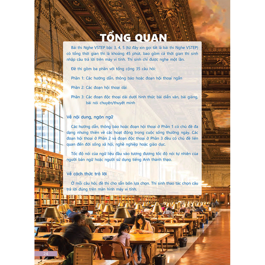 Sách Tài Liệu Luyện Thi Tổng Hợp VSTEP Bậc 3 (B1) (Quét Mã Qr Hoặc Vào Trang Web Để Nghe File Mp3)