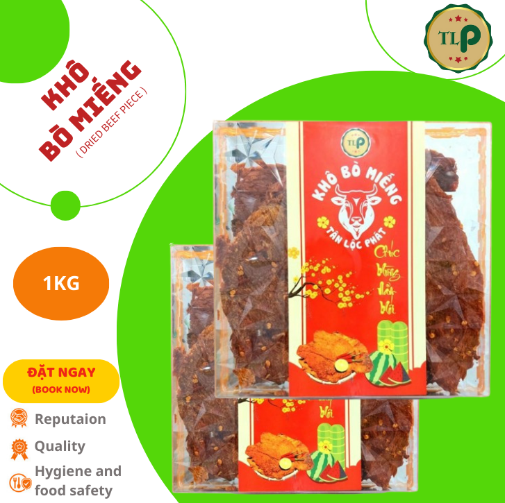 KHÔ BÒ MIẾNG TÂN LỘC PHÁT COMBO 1KG - MỖI HỘP 500G [ MẪU TẾT ]