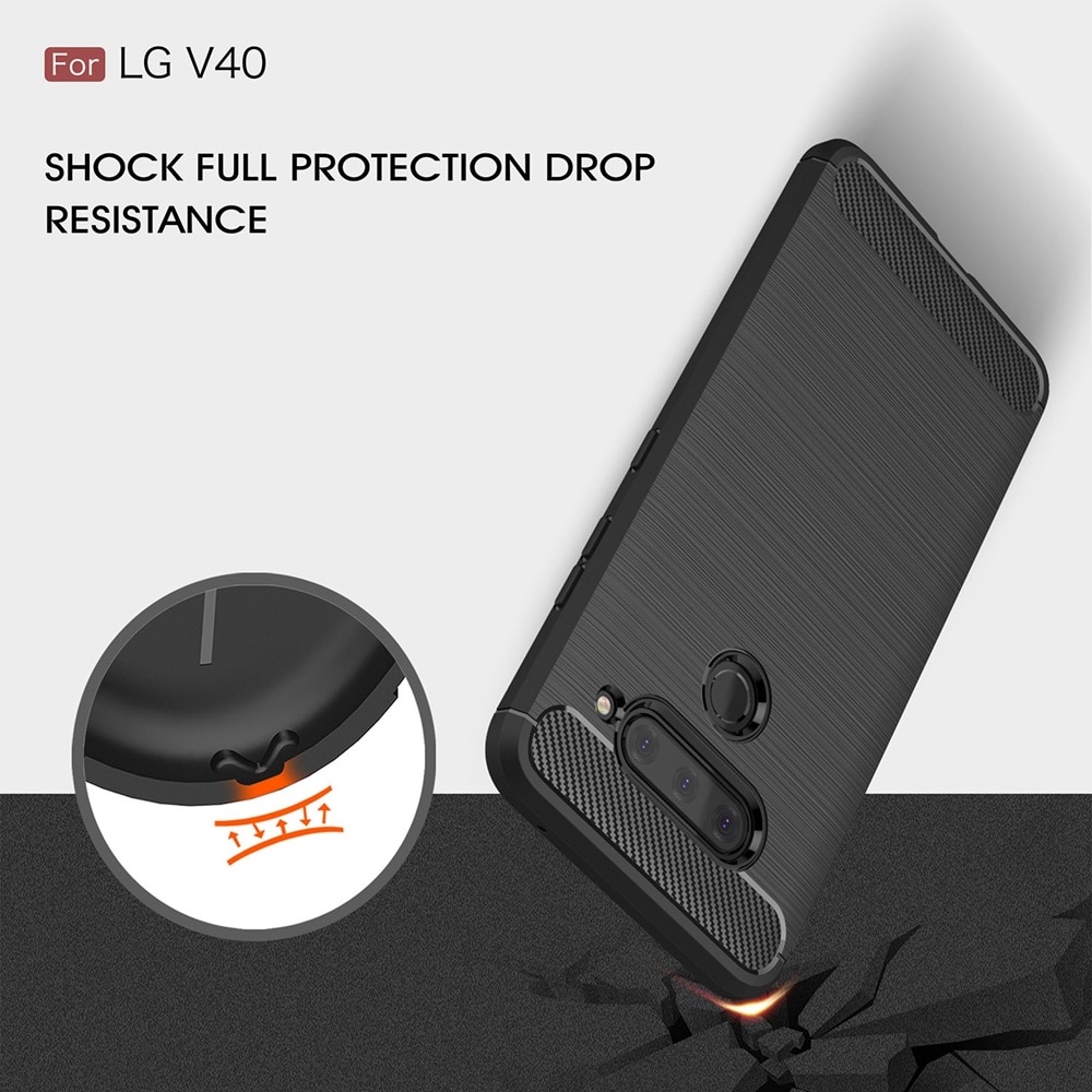 Ốp lưng chống sốc cho LG V40 hiệu Likgus (chuẩn quân đội, chống va đập, chống vân tay) - Hàng nhập khẩu