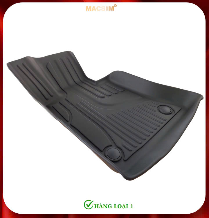 Thảm lót sàn xe ô tô Mercedes GLK 2008-2015 (sd) Nhãn hiệu Macsim chất liệu nhựa TPE cao cấp màu đen