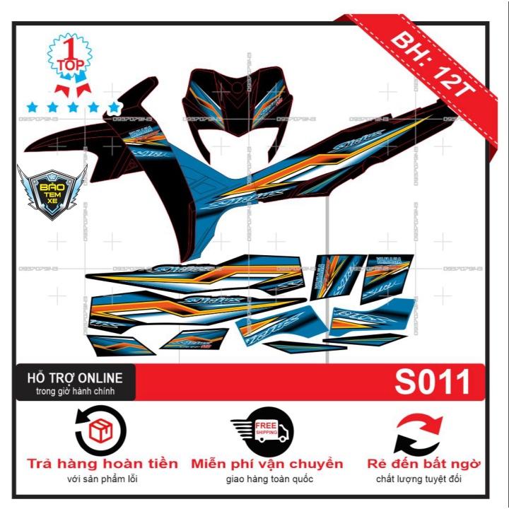 Tem rời dán xe Sirius 011 - Bi Decal