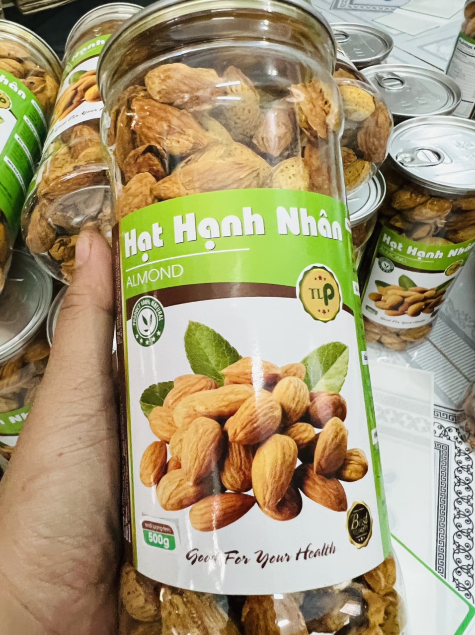 NHÂN HẠT HẠNH NHÂN TÂN LỘC PHÁT HŨ 500G