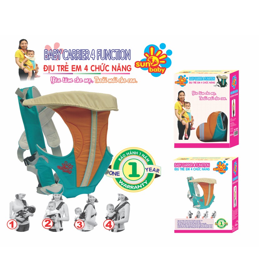 Địu Sunbaby 4 chức năng