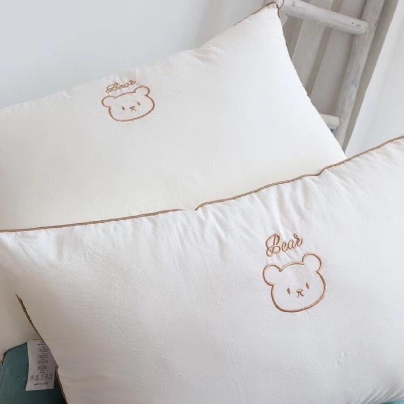 Đôi Ruột Gối Gấu Teddy Hàng Nhập khẩu Cao Cấp Làm Bằng Vải Cotton Thoáng Mát