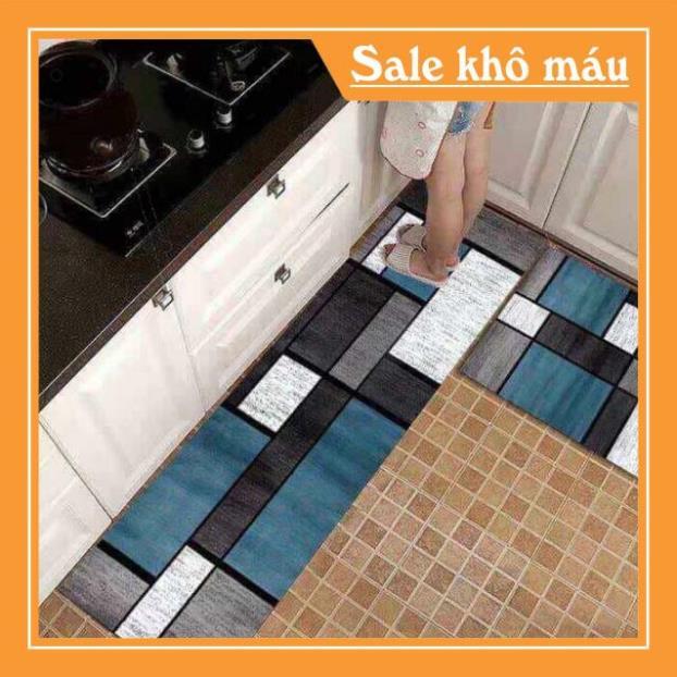 BỘ 2 THẢM BẾP 3D CHỐNG TRƠN TRƯỢT NHƯ HÌNH 4.9