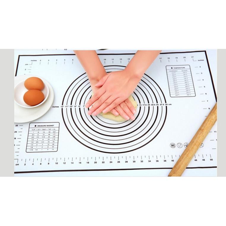 Tấm lót silicon nhào bột chống dính/Silicone Pastry Rolling Mat 40x60cm