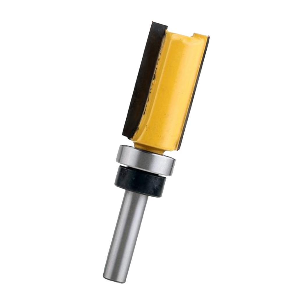 2pcs 8mm Shank CNC Router Bit Tungsten Carbide 1/4" Flush Trim Router