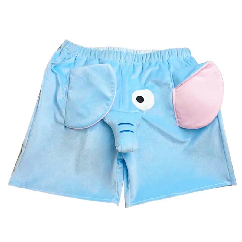 Quần ngắn con voi, quần đùi du lịch elephant short cute, quần dumpo unisex trẻ trung, hoạt hình Anime, có tiếng kêu