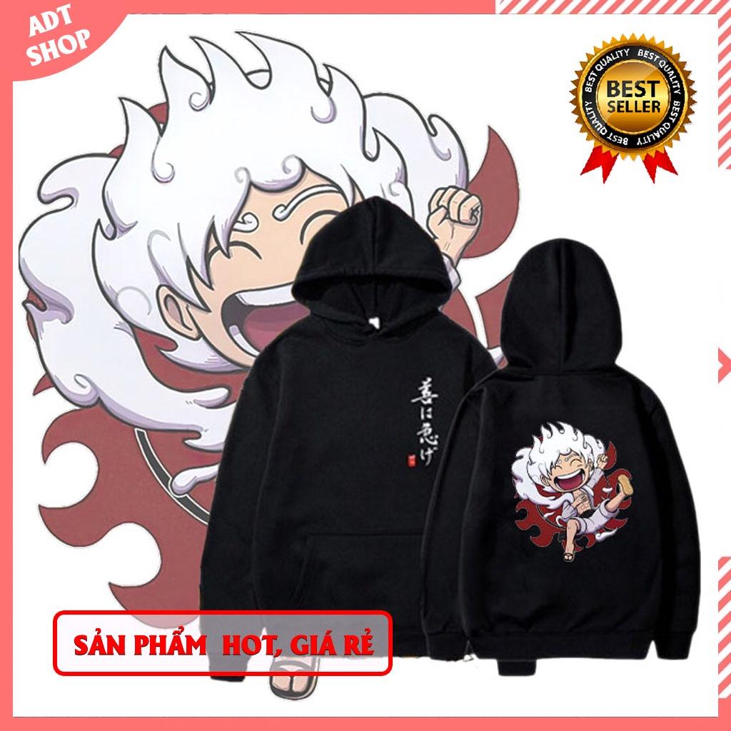 BST Áo Hoodie In Hình Anime One Piece Luffy Gear 5 Nika Joyboyy độc đẹp kèm khuyến mại