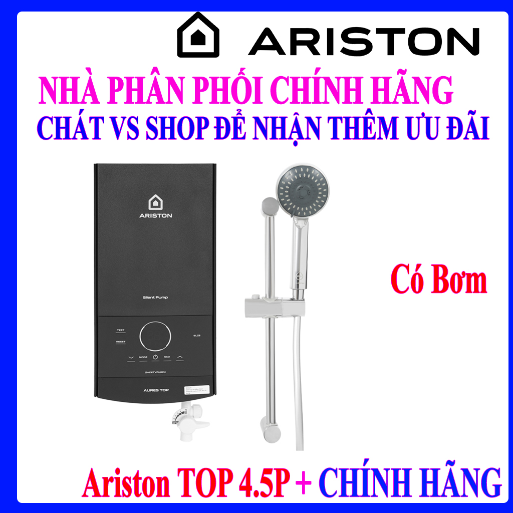 Máy nước nóng trực tiếp cho Ariston 4500W AURES TOP 4.5P