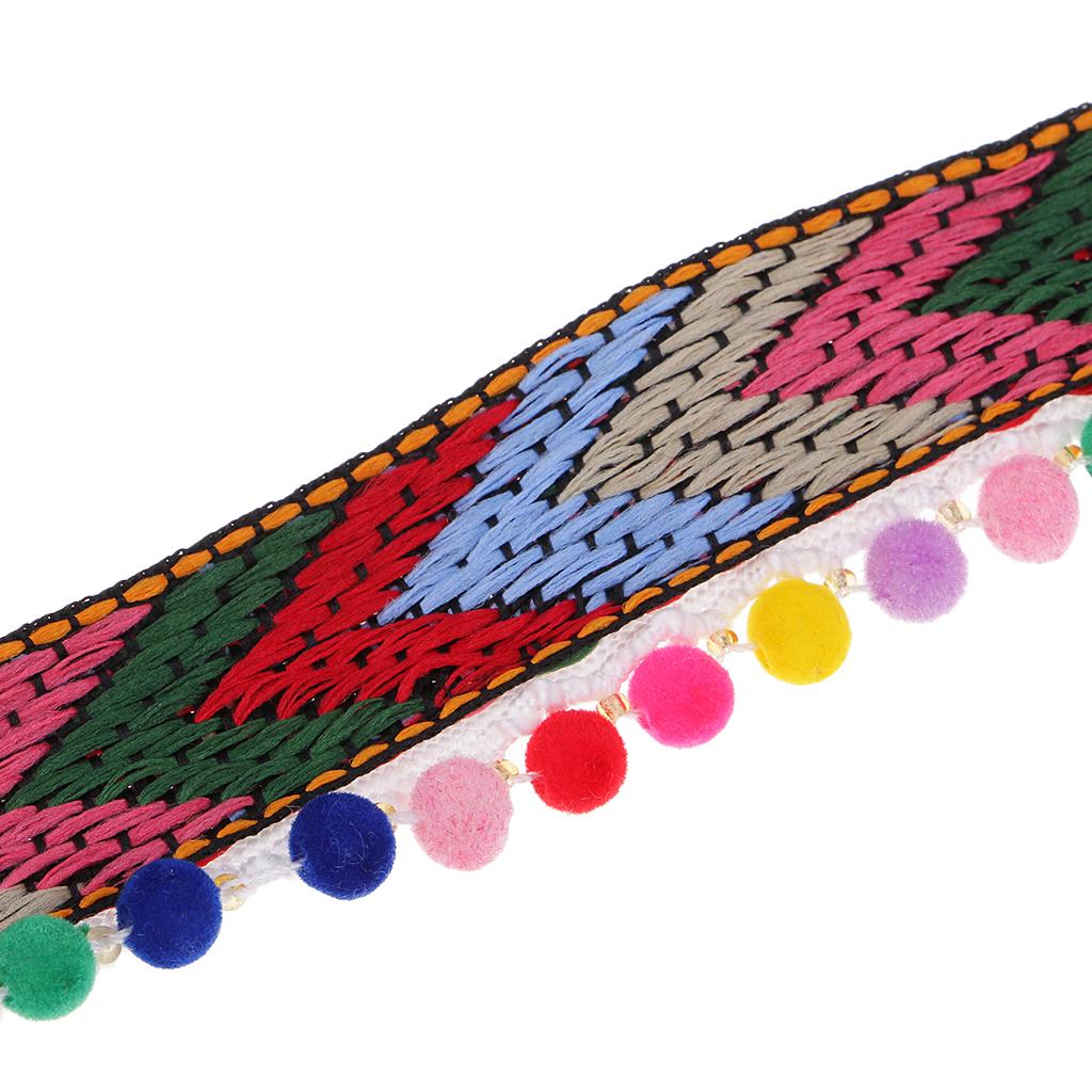 Beaded Pom Pom Bobble Trim Ball Tassel Braid Fringe Jacquard Ribbon Craft