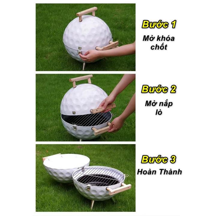 LÒ NƯỚNG DẠNG TRÒN LÀM CHÍN THỨC ĂN NHANH CHÓNG BBQ GOLF CLUB