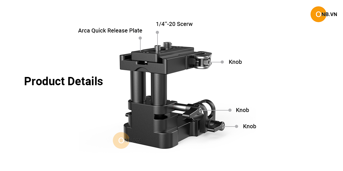 SmallRig Baseplate 15mm Rail code 2092b new 2023