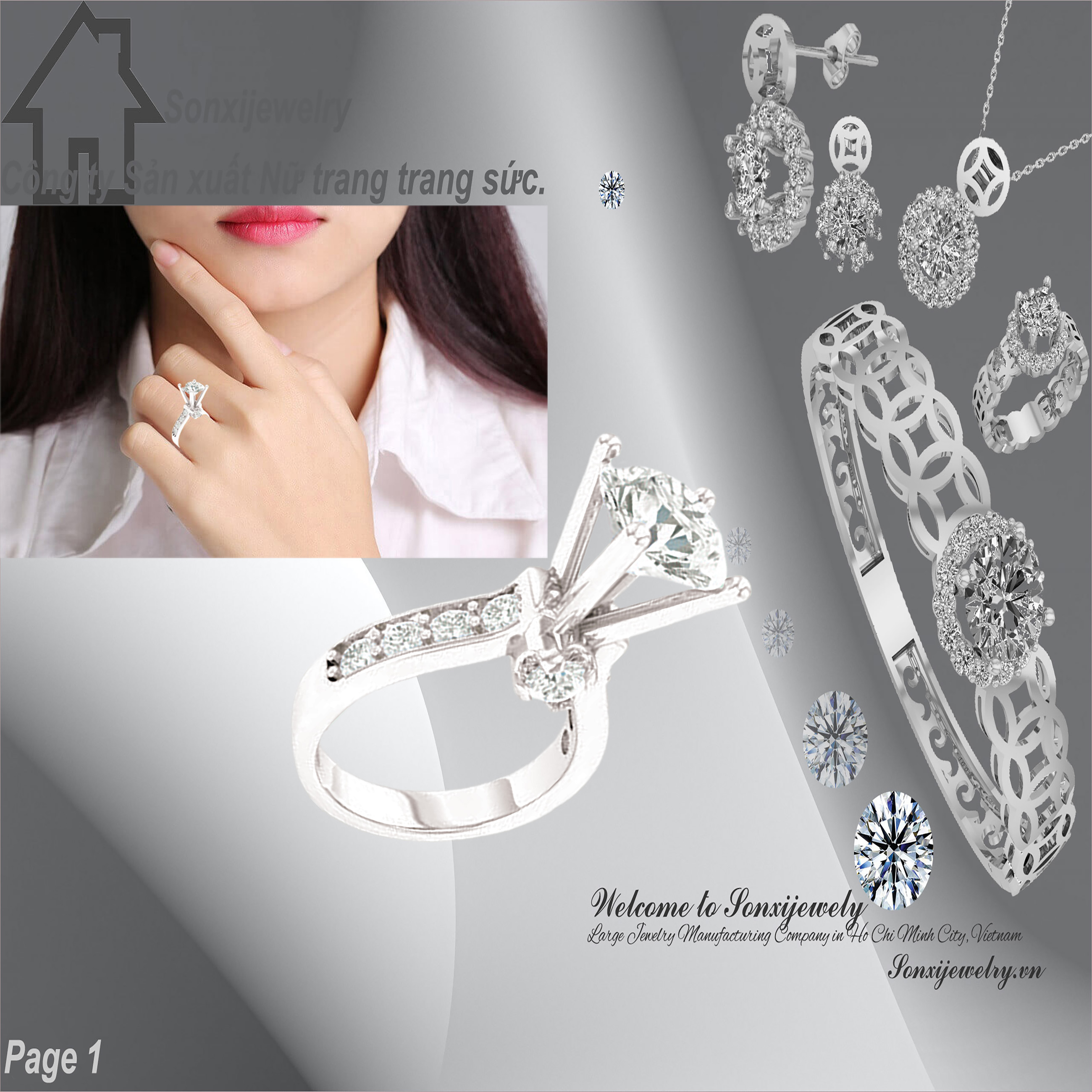 NHẪN NỮ XI MẠ MẪU ĐẸP 802