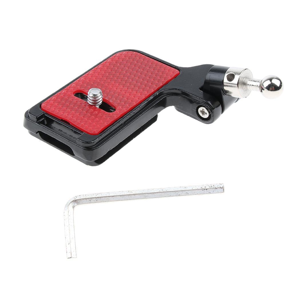 2 Pieces Quick Release QR Plate Adapter with 1/4" Screw for DSLR Camera