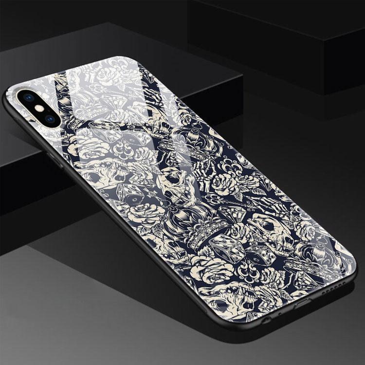 Ốp Lưng Đầu Lâu Đơn Giản dành cho Iphone 6/6Plus/6S/6S Plus/7/7Plus/8/8Plus/X/Xs/Xs Max/11/11 Promax/12/12 Promax Lpc01010033