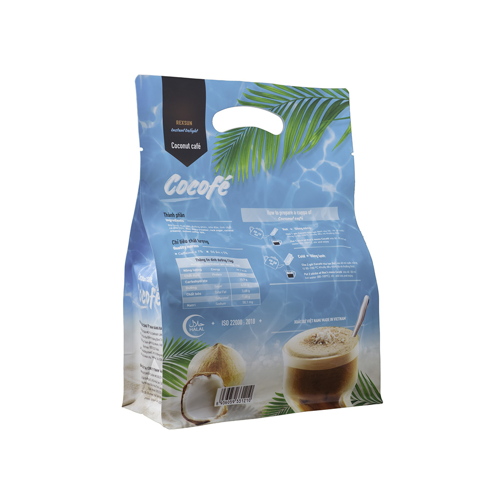 Cà phê hòa tan Sữa Dừa - Instant Delight Cocofé  (480g/túi 30gói)  Rexsun