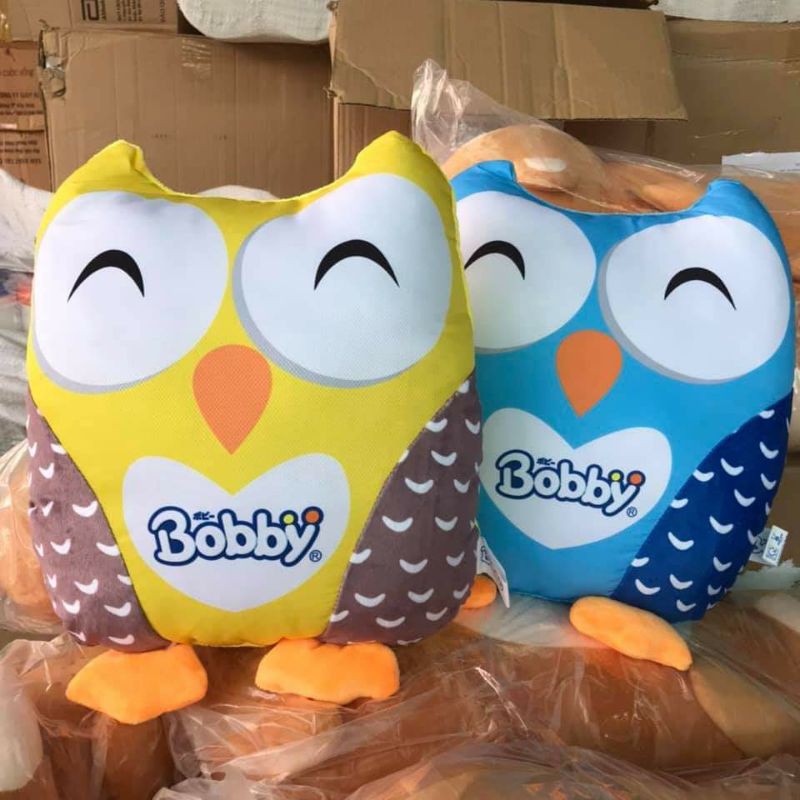 Gối ôm cú bông xinh xắn- Gối tựa lưng văn phòng hình thú -ALOHA STORE - SHOP Giao màu ngẫu nhiên
