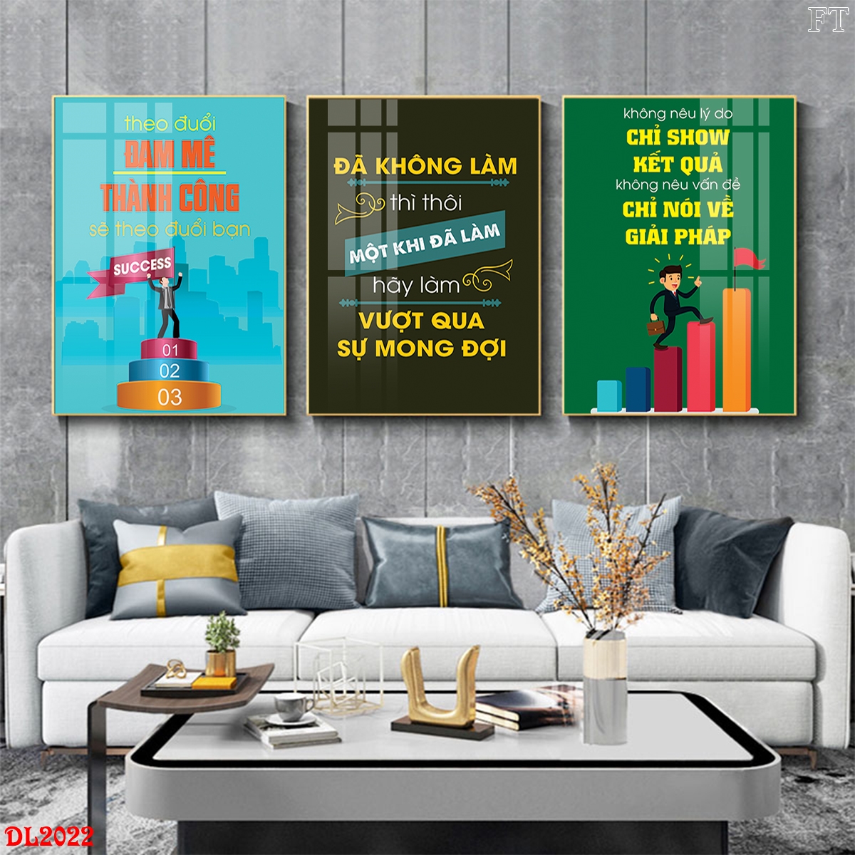Tranh canvas động lực văn phòng 22
