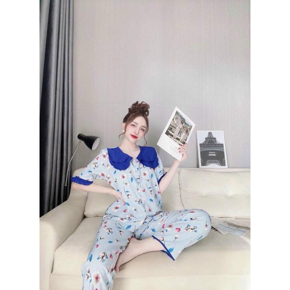 SET BỘ LỤA HOA DÀI SIÊU DỄ THƯƠNG,KIỂU DÁNG THỜI TRANG PHÙ HỢP MỌI LỨA TUỔI