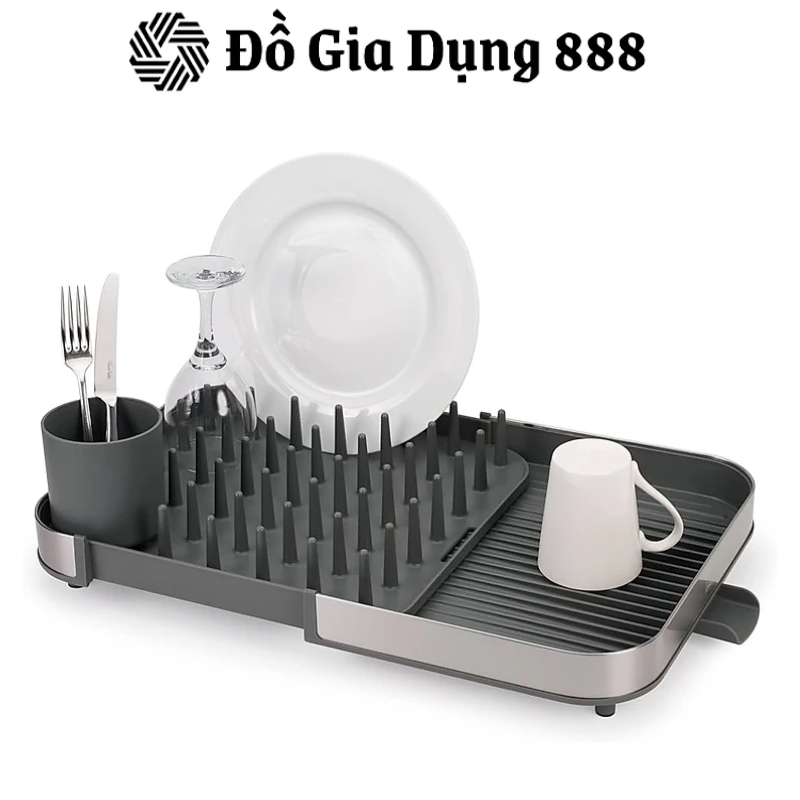 Khay úp bát đĩa Joseph Joseph 851680 Duo Steel Expanding Dishrack hàng chính hãng