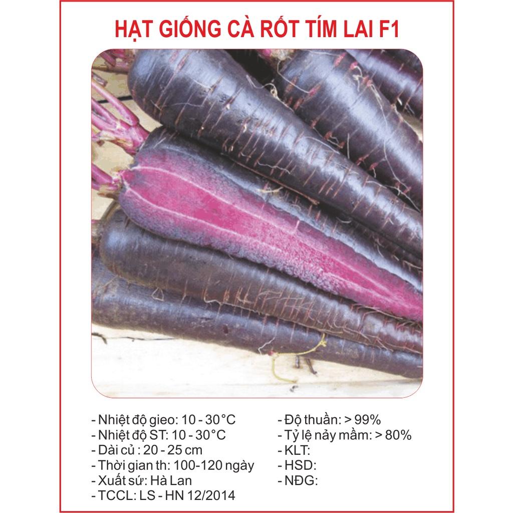 Hạt giống Củ cà rốt tím lai F1 KNS3272 - Gói 0.1gram