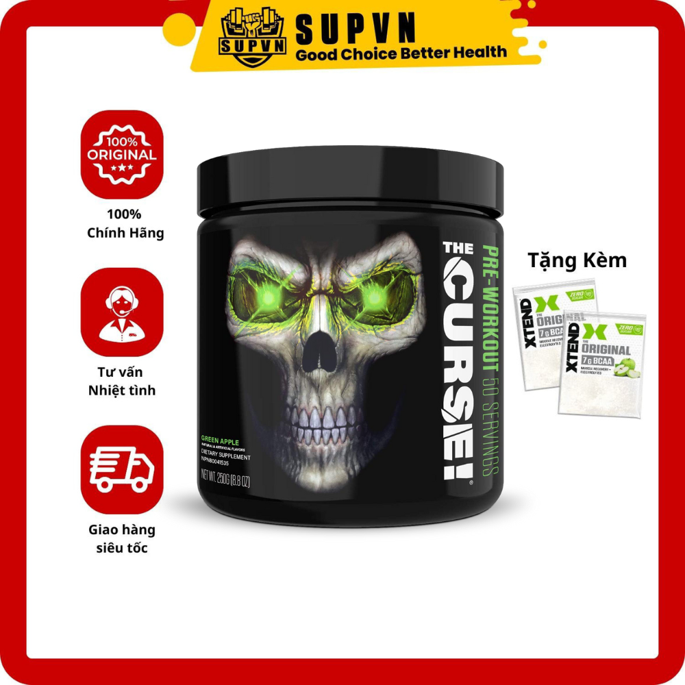 The Curse Pre Workout (50 Servings) - Tăng Sức Mạnh Năng Lượng Trong Tập Luyện