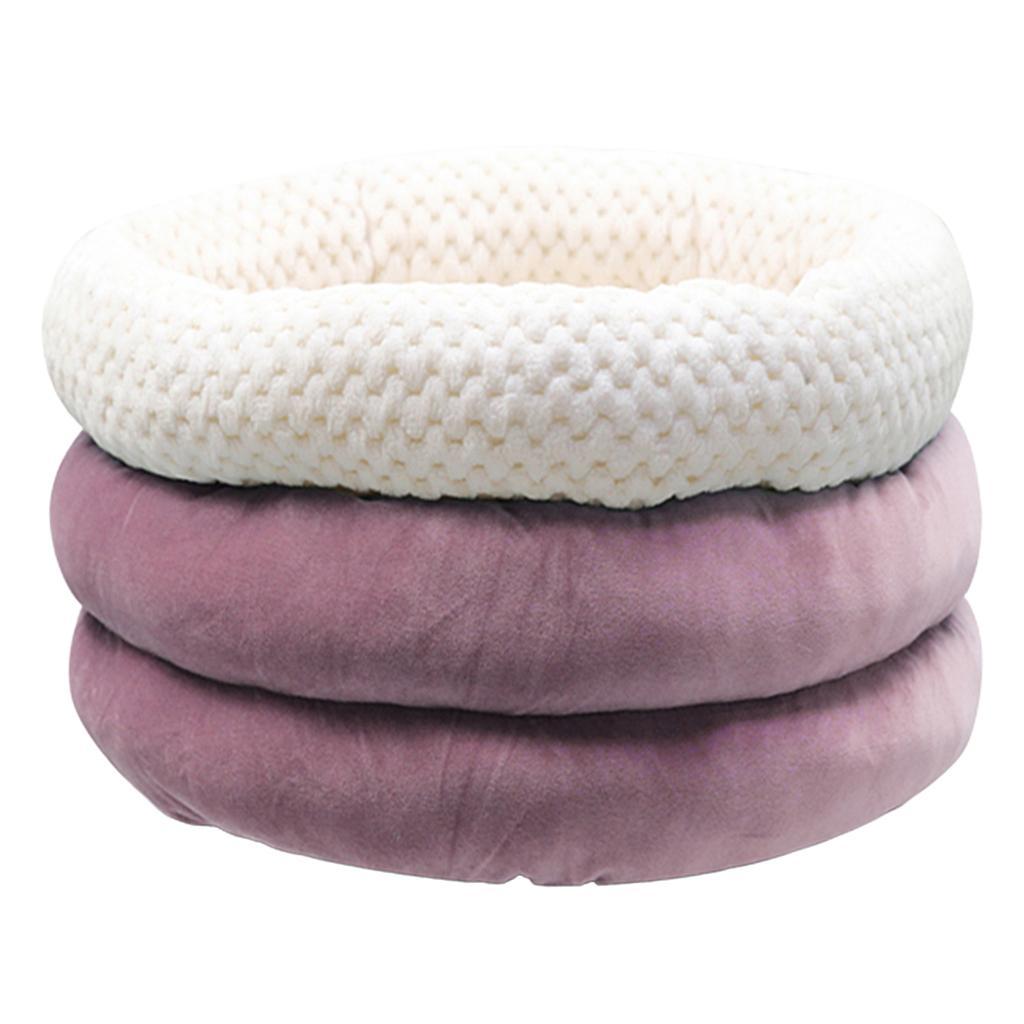 Cute Round Cave Shape Pet Sleeping Bed Cozy Winter Bed For Cat Dogs Blue