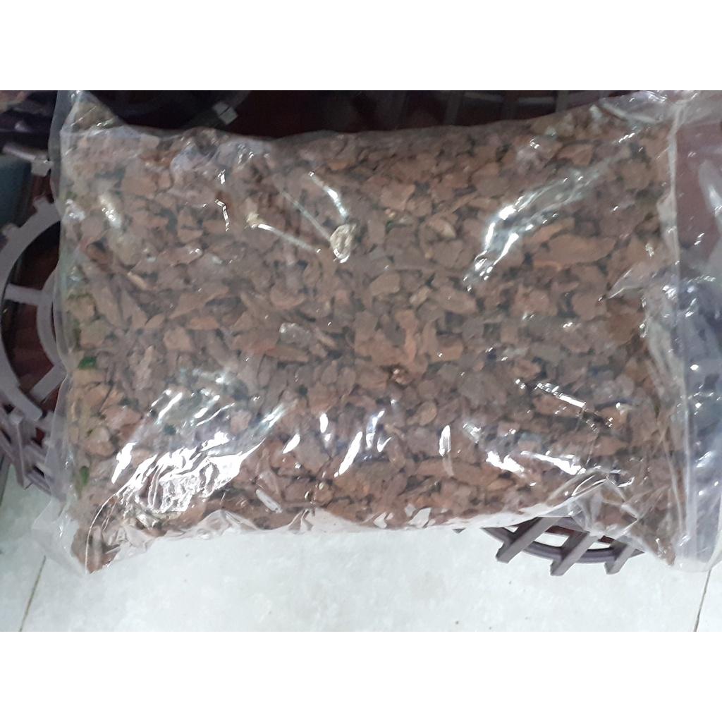 Giá thể trồng hoa lan, than củi, vỏ thông