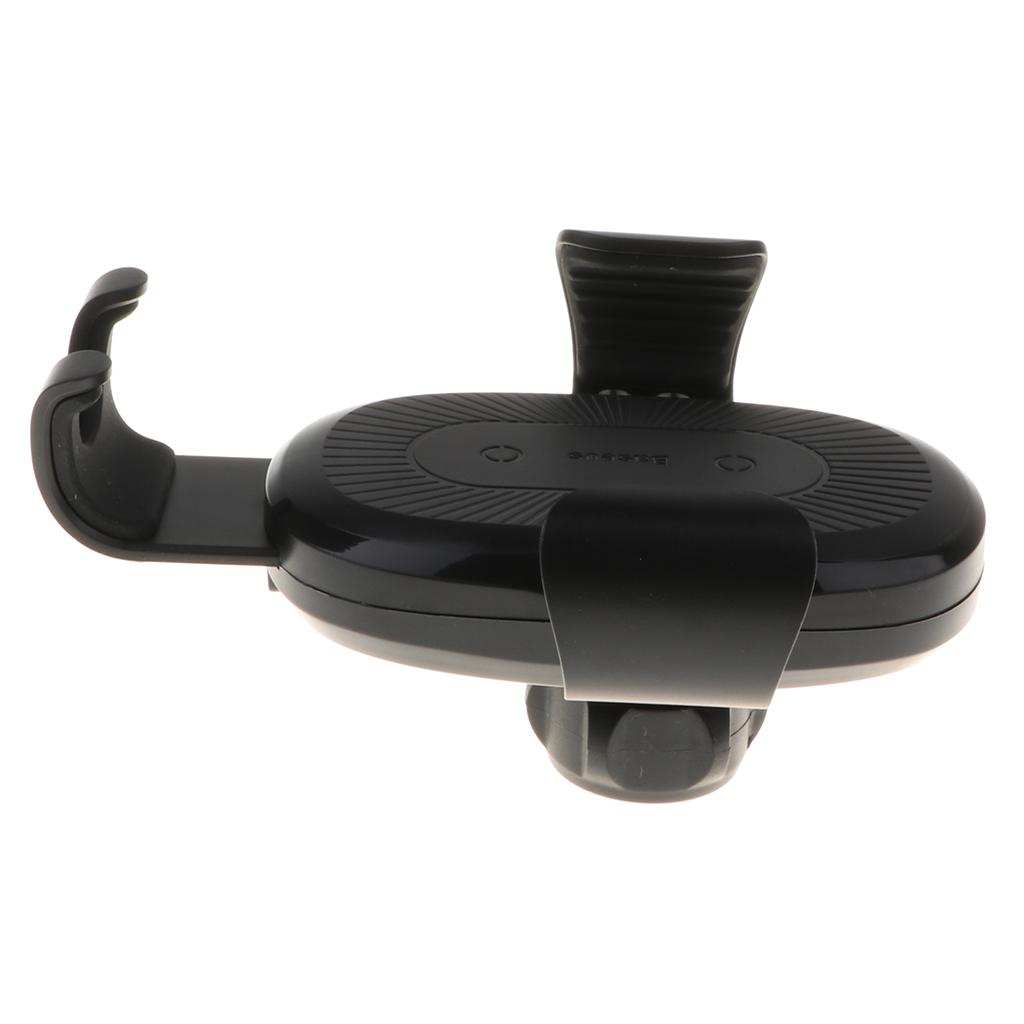 Wireless Charger Gravity Car Mount Holder for 4.0 - 6.5'' Smartphone Black