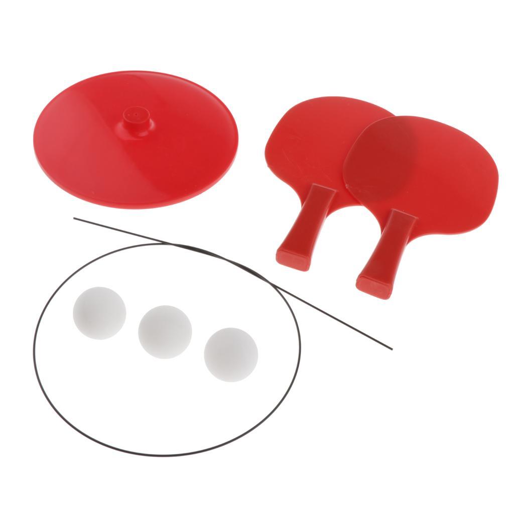 Table Tennis Trainer  Pong Balls Paddles for Training Practice - Easy to Assemble