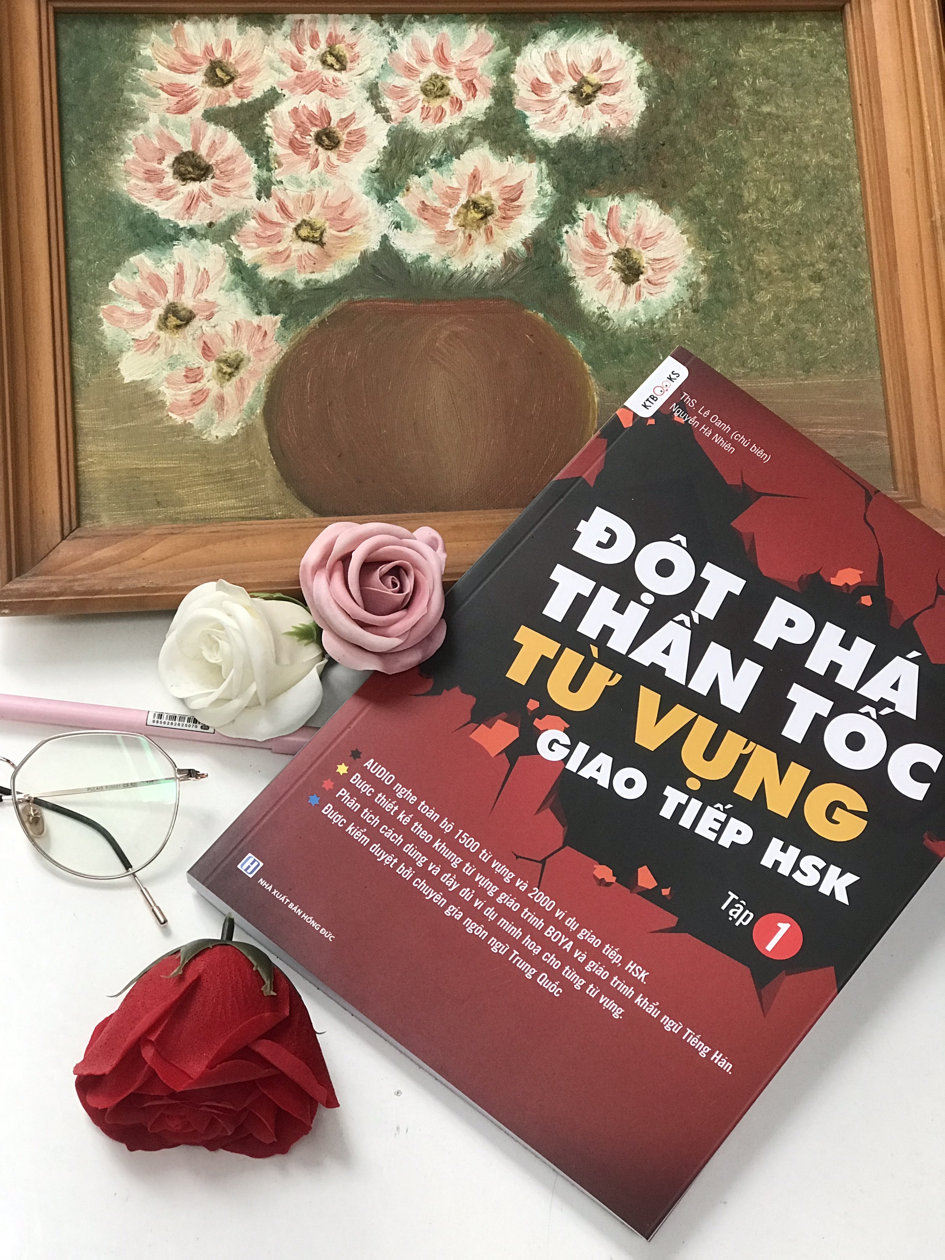 Combo 2 sách Câu chuyện chữ Hán- Cuộc Sống Thường Ngày &amp; Đột Phá Thần Tốc Từ Vựng Giao Tiếp HSK +DVD FULL AUDIO NGHE