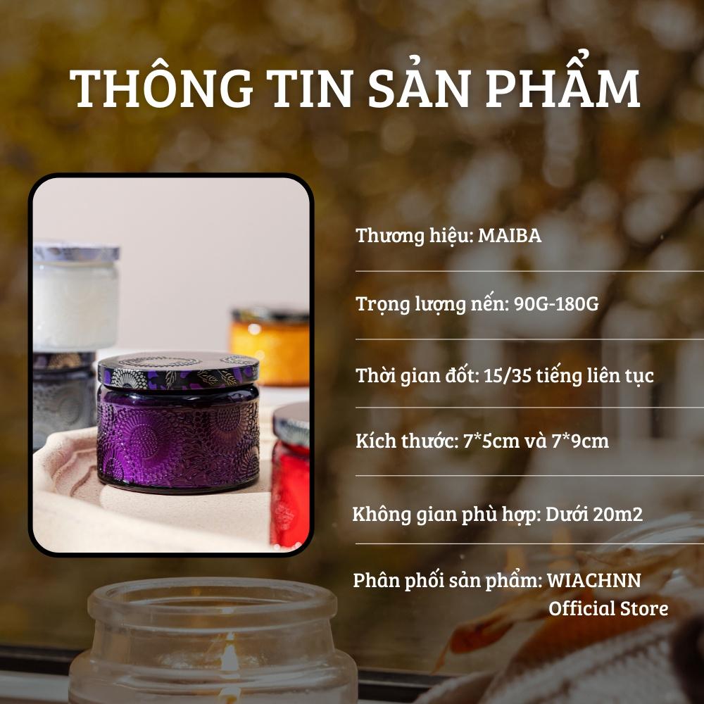 Nến Thơm Cầu Vồng WIACHNN Sáp Đậu Nành Không Khói Khử Mùi Thư Giãn Size Nhỏ