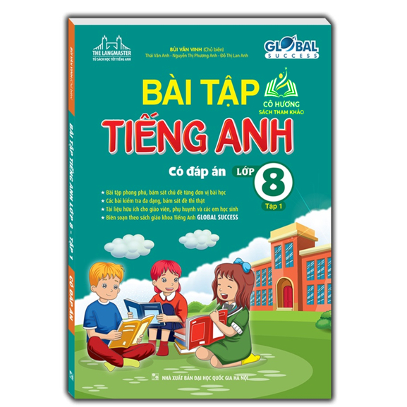 Sách - Combo Luyện chuyên sâu ngữ pháp và từ vựng tiếng anh & Bài tập tiếng anh lớp 8 tập 1