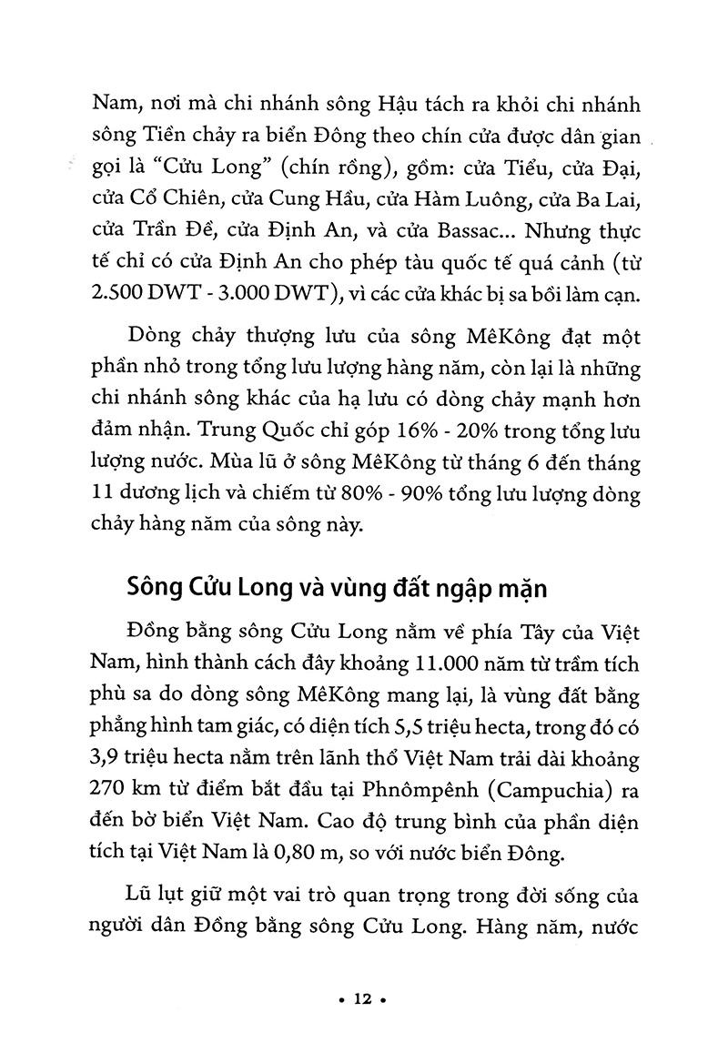 Sách Sông Mê Kông Hay Sông Cửu Long Với Biến Đổi Khí Hậu Toàn Cầu